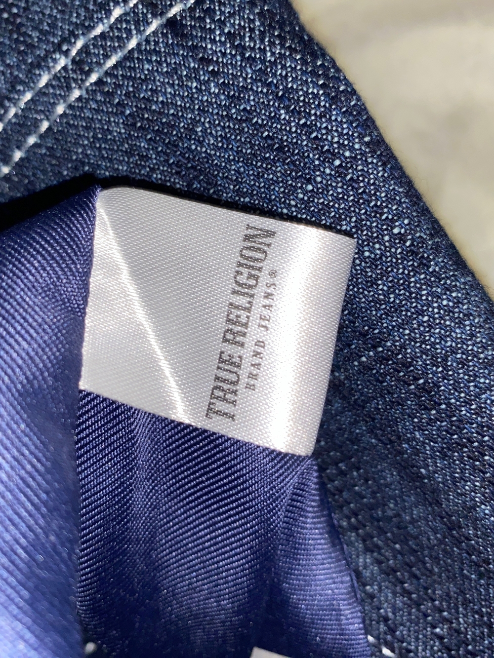 True Religion Dark Denim Logo Hobo Bag - Blue - Picture 7 of 7